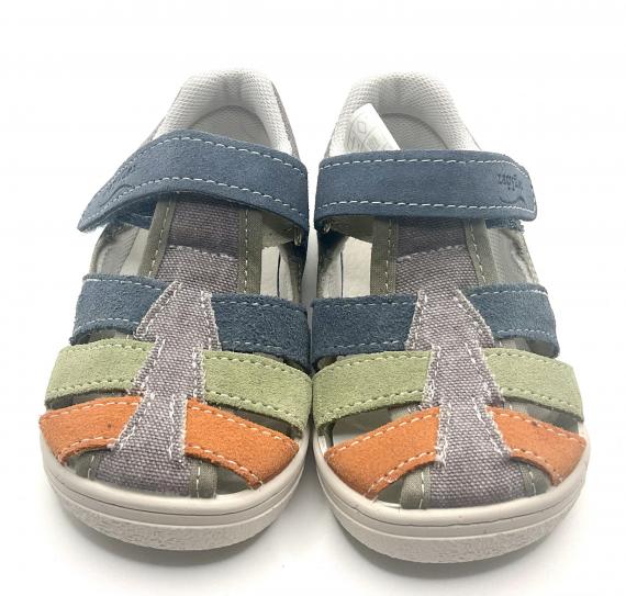 Foto Sandalia, lona combi azul piedra de Zappy