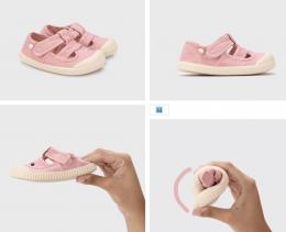 Sandalias lona rosa de Igor