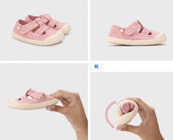 Foto Sandalias lona rosa de Igor