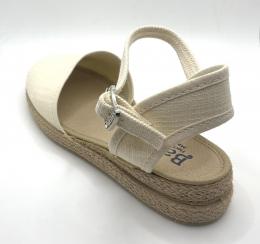 Valenciana cuña hilo beig