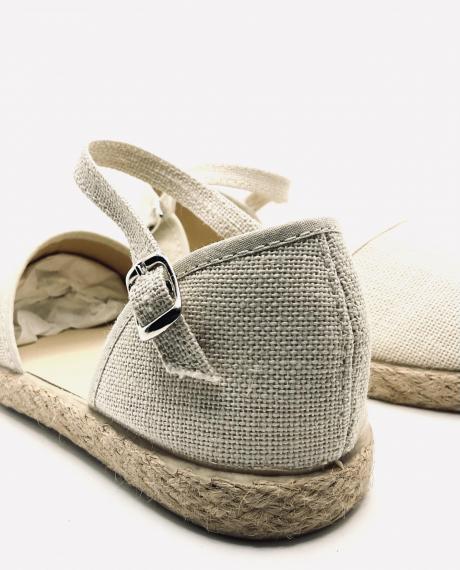 Foto Zapatillas esparto beige talón cerrado chuches