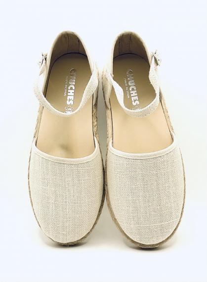 Foto Zapatillas esparto beige talón cerrado chuches