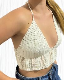 Top Arena - Tejido a mano en crochet