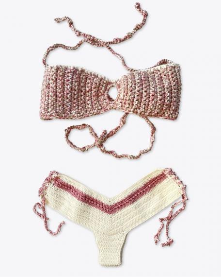Foto Conjunto de Bikini Arena Rosa