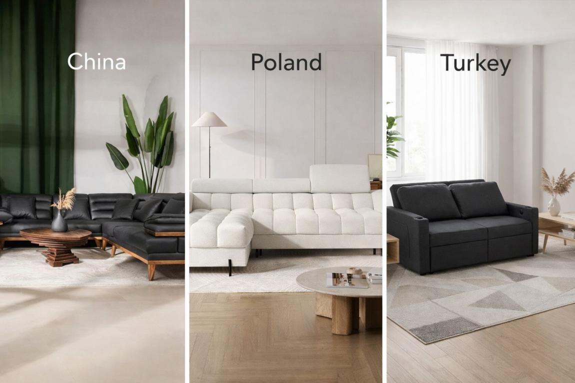 Sofas from Poland, China, and Turkey: Cutting-Edge Design at the Best Price