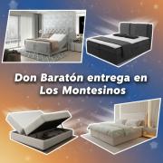 Кровать Pisa 160x200 с пружинным блоком от Don Baraton в Лос-Монтесиносе: роскошный отдых с продуманными системами хранения и обивкой из вельвета Tilia.