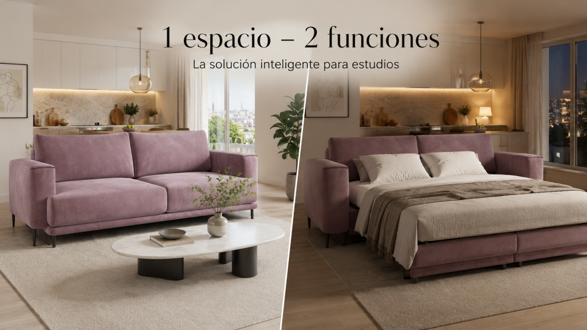 Sofá-cama o sofá normal: qué es mejor para un apartamento-estudio
