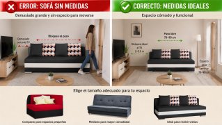 Qué errores evitar al comprar un sofá para un piso pequeño