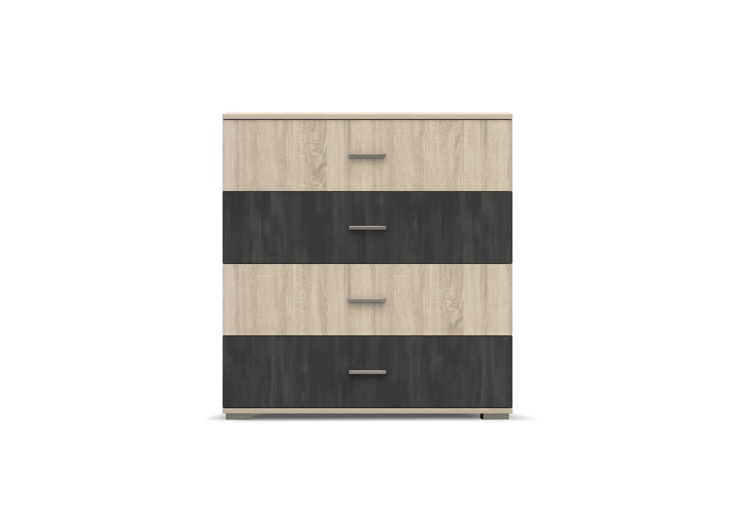 Cómoda 4S – WENECJA, Roble Sonoma + Pino negro noruego