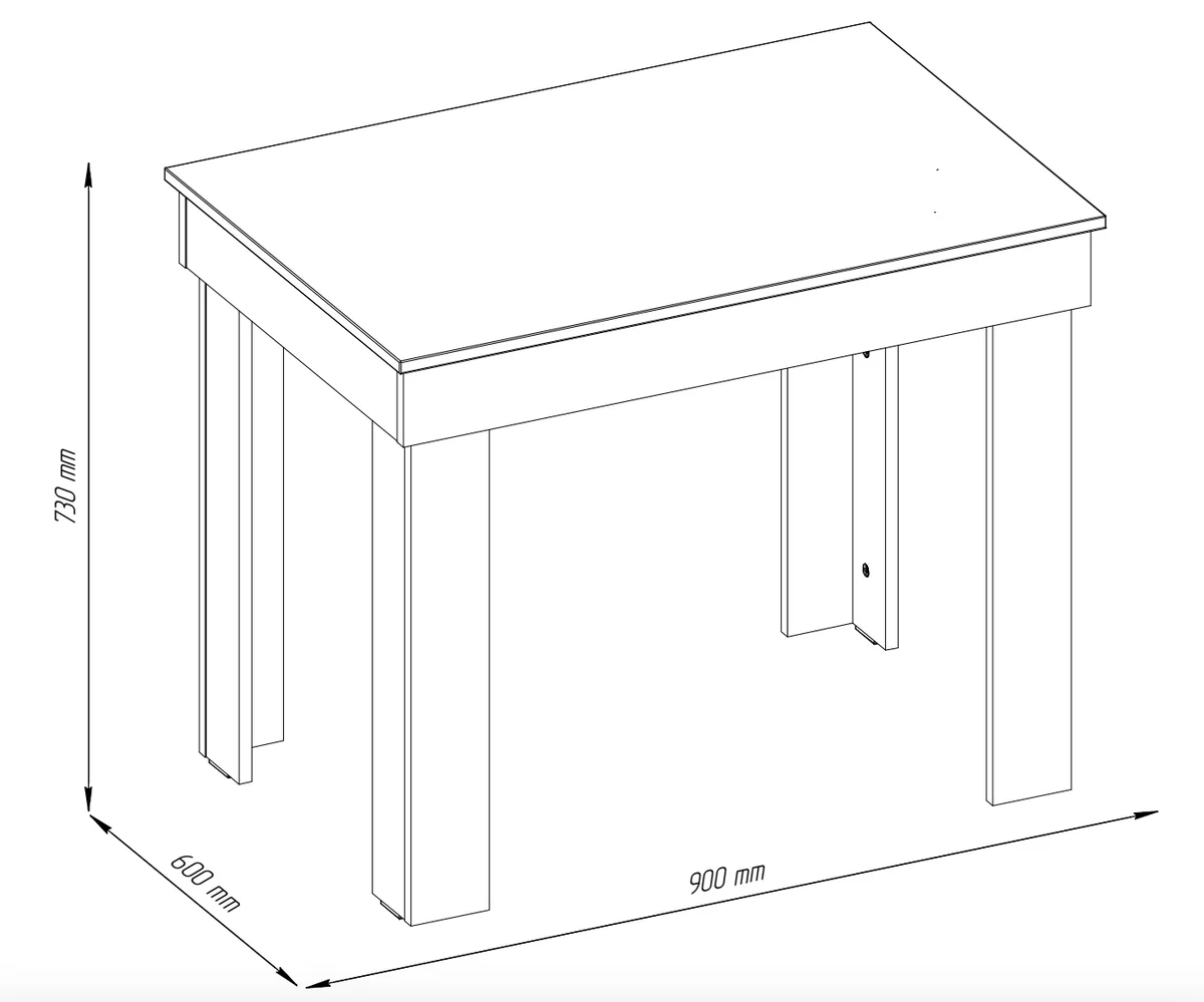 Mesas de comedor - CASSIE ONL, blanco mate