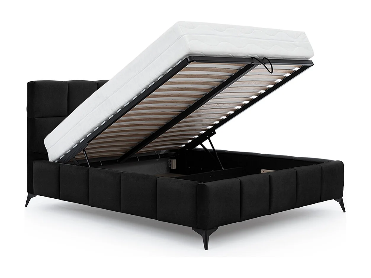 CAMA CANAPÉ 160X200 CON SOMIER MIST NEGRO OFERTA