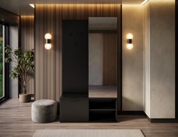 Foto Mueble recibidor Negro - Oturra