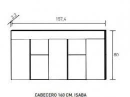 CABECERO 160 CM.  MOD.RONCAL, MOD.RONCAL