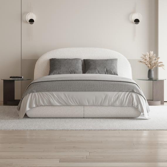 Foto Cama 140/160/180 x 200 + colchón + topper + almacenaje - MOET Crema