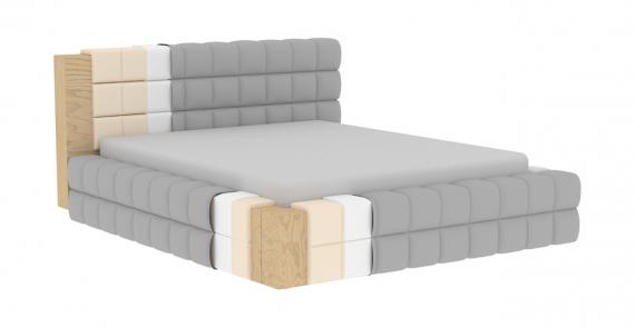 Foto Cama 140/160/180x200 - Dizzle, Gris