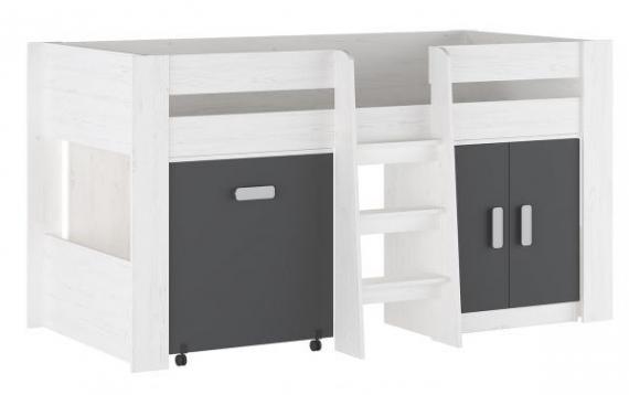 Foto CAMA BLOCK C/MESA ESTUDIO MOD.DONALD ANDERSEN-GRAFITO