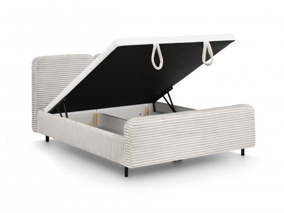 Foto Cama+colchon+tooper+contenedor de ropa - crema - LIMA