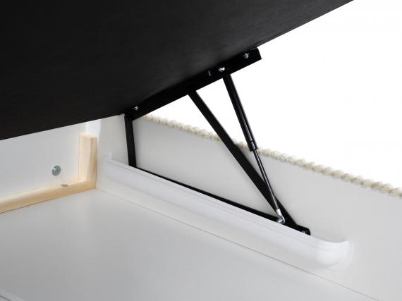 Foto Cama+colchon+tooper+contenedor de ropa - crema - LIMA