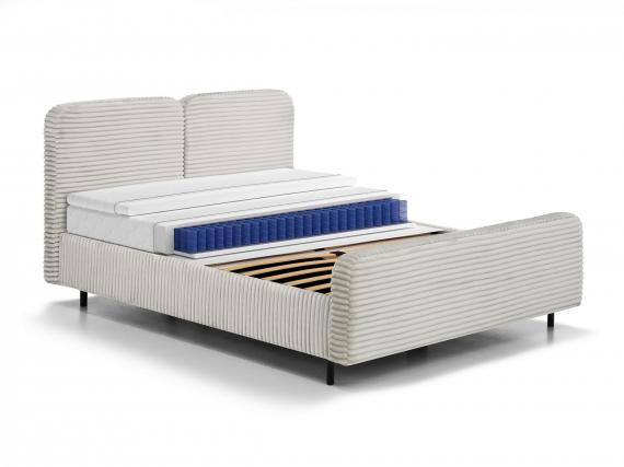 Foto Cama+colchon+tooper+contenedor de ropa - crema - LIMA