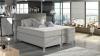 Foto Cama continental - 160x200 cm - gris - AMADEO