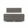 Foto Cama continental - 160x200 cm - gris - AMADEO