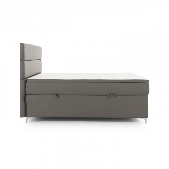 Foto Cama continental - 160x200 cm - gris - AMADEO