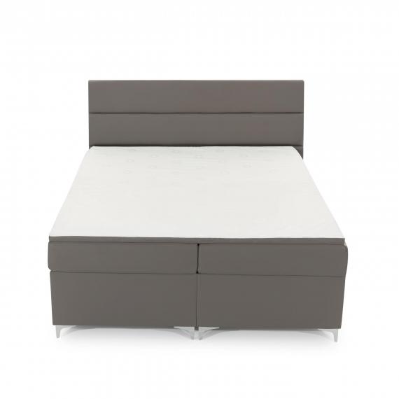 Foto Cama continental - 160x200 cm - gris - AMADEO