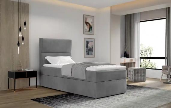 Foto Cama Continental - Arco, 90 x 200cm, gris