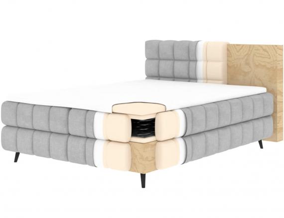 Foto Cama continental - beige - Sabeno Foto Cama continental - beige - Sabeno