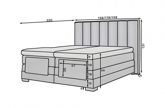 Foto Cama Continental Con Ajuste Eléctrico 90/140/160/180 x 200cm - Veros, Gria