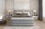 Cama Continental Con Contenedor - Cande, 140/160/180 x 200cm, Gris claro
