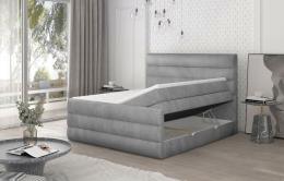 Cama Continental Con Contenedor - Cande, 160 x 200cm, sawana 05/tela