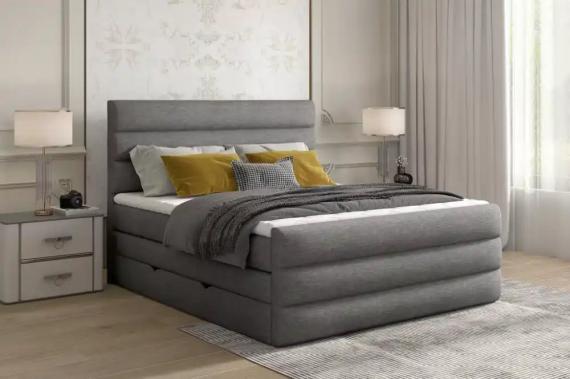 Foto Cama Continental Con Contenedor - Cande, 180 x 200cm, omega 68/tela