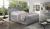 Cama Continental Con Contenedor - Mirabel, 140/160/180 x 200cm, Gris claro