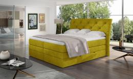 Cama Continental Con Contenedor - Mirabel, 140 x 200cm, Amarillo