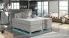 Foto Cama continental gris con LED AMADEO