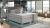 Cama continental gris con LED AMADEO