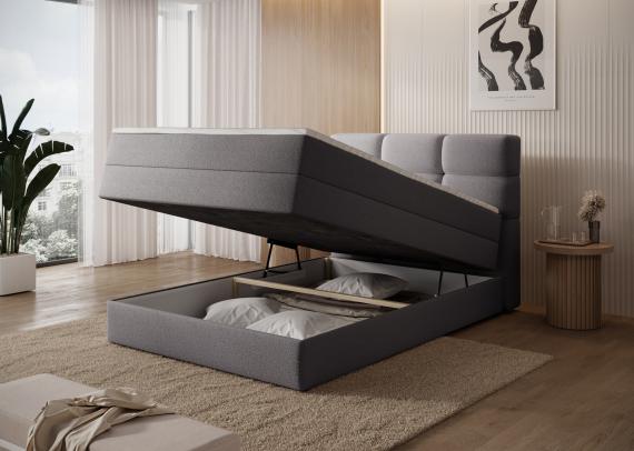 Foto Cama continental gris - KASPED