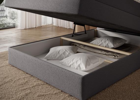 Foto Cama continental gris - KASPED