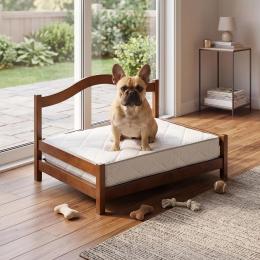 CAMA DE MADERA PARA MASCOTAS