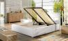 Foto Cama elegancia combinada con comodidad - Latina, 140/160/180/200 x 200cm, Gris claro