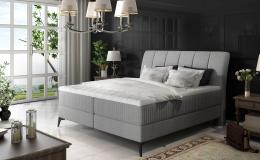 Cama matrimonial box - ADERITO 180x200 gris OFERTA