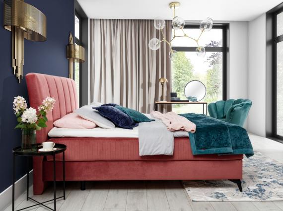 Foto Cama matrimonial box -140/160/180 x 200cm - ADERITO, Gris