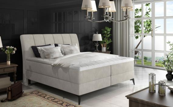 Foto Cama matrimonial box 140/160/180 x 200cm - ADERITO, Beige