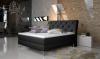 Foto Cama matrimonial Boxspring - ADELE, 140 x 200cm, Gris oscuro