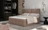 Foto Cama matrimonial Boxspring - AMBER, Gris claro, 180 x 200cm