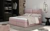 Foto Cama matrimonial Boxspring - AMBER, Rosa, 140 x 200cm