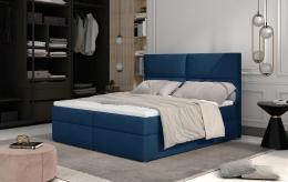 Cama matrimonial Boxspring - AMBER, Verde, 160 x 200cm