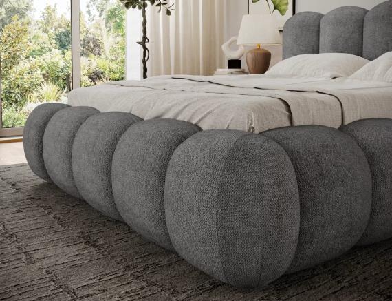 Foto CAMA MATRIMONIAL TAPIZADA CON ARCÓN CONTENEDOR OLOROSO