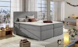 Cama tapizada con arcones 140/160/180 x 200cm – Bolero, Gris